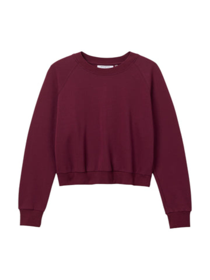 perfectwhitetee - Alexi French Terry Sweatshirt - Dark Burgundy - Pilates Plus La Jolla - OHEY Boutique