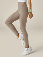 Beyond Yoga - Spacedye Caught In The Midi HW Legging - Birch Heather - Pilates Plus La Jolla - OHEY Boutique