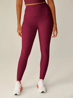 Beyond Yoga - Spacedye Caught In The Midi HW Legging - Bordeaux Heather