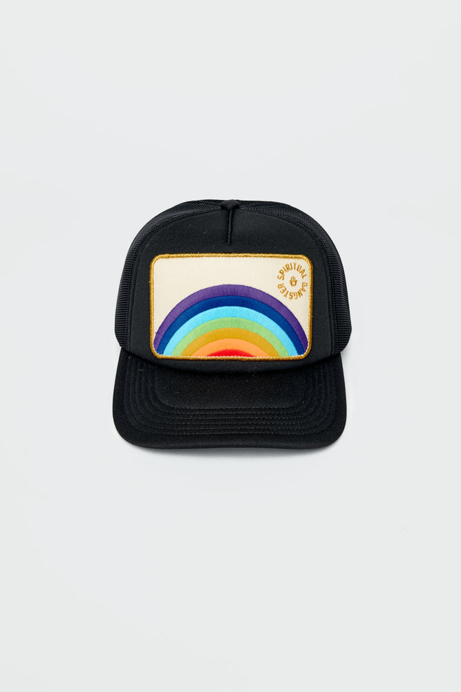 Spiritual Gangster - Rainbow Trucker Hat - Black