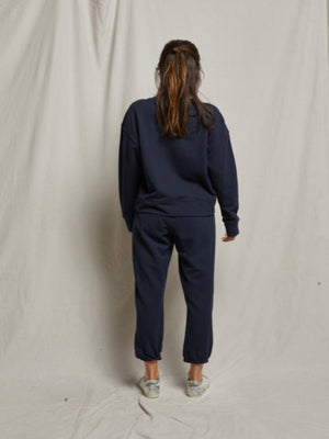 perfectwhitetee - The Johnny French Terry Sweatpant - Navy - Pilates Plus La Jolla - OHEY Boutique