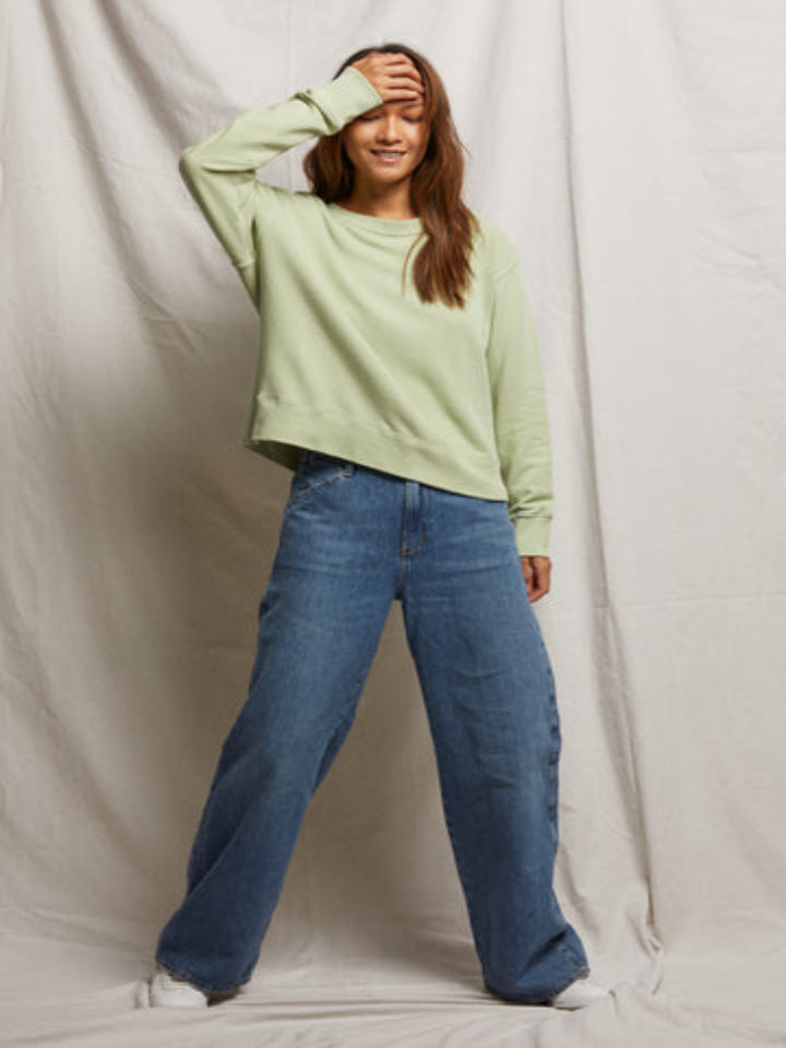 perfectwhitetee - Tyler French Terry Pullover Sweatshirt - Pistachio