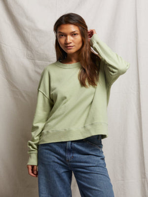 perfectwhitetee - Tyler French Terry Pullover Sweatshirt - Pistachio