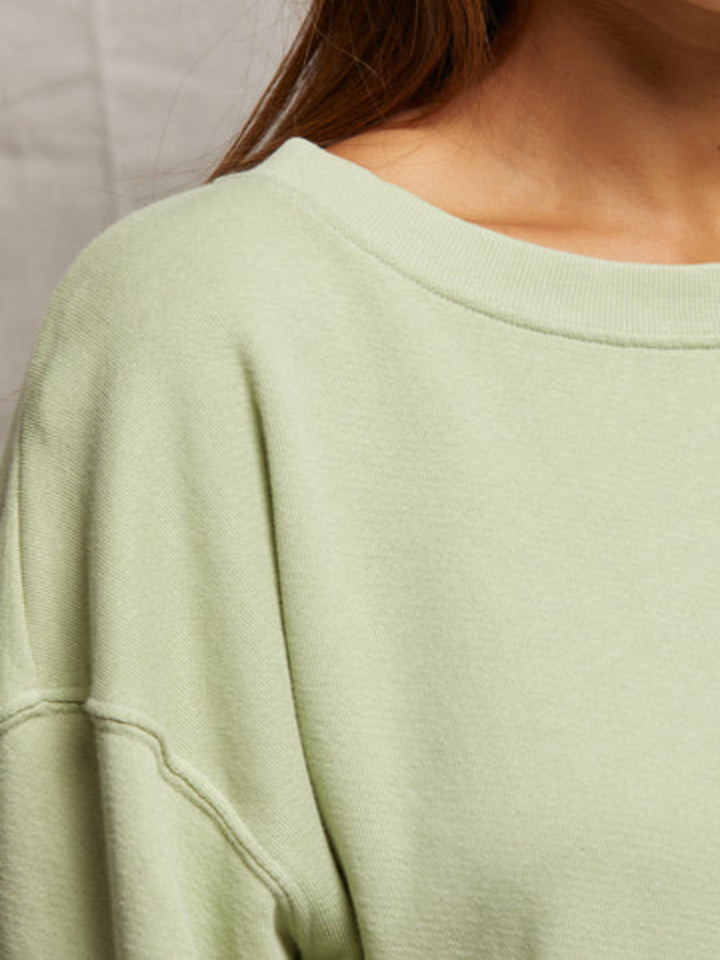 perfectwhitetee - Tyler French Terry Pullover Sweatshirt - Pistachio