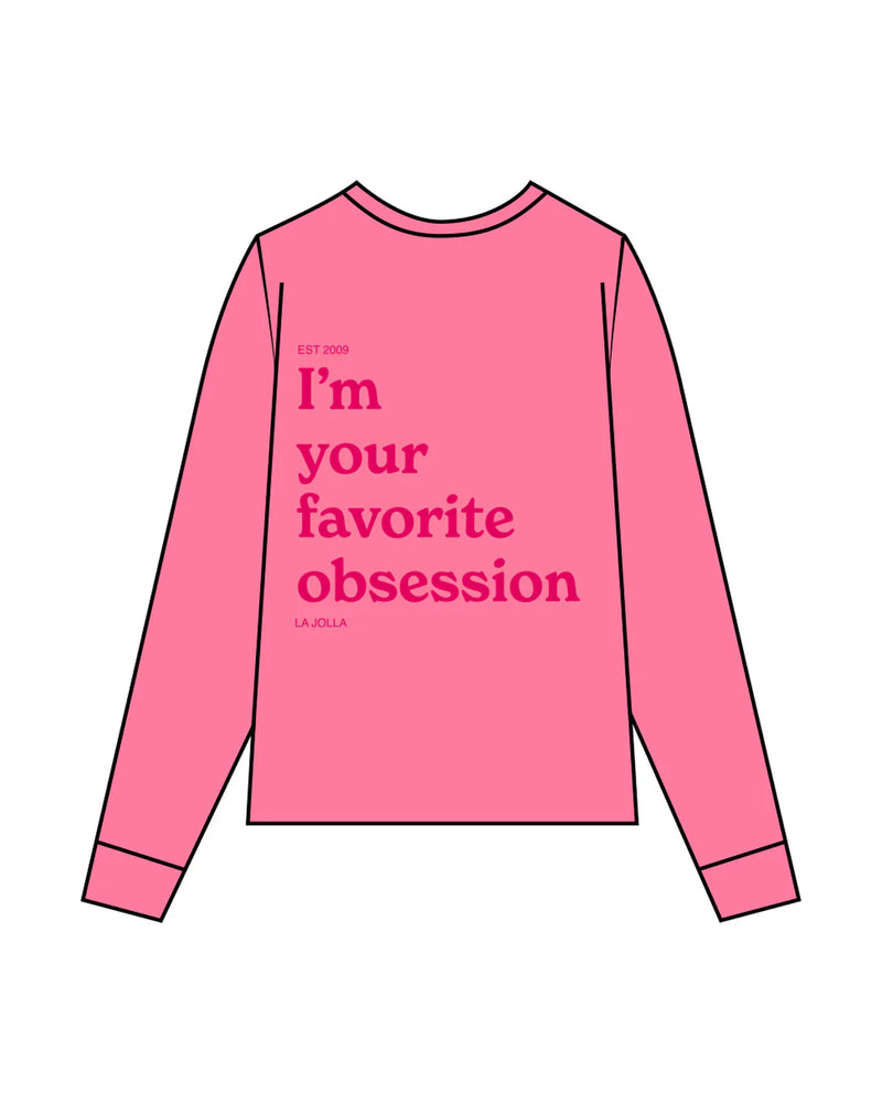Platform - "Favorite Obsession" Midweight Long Sleeve - Pink