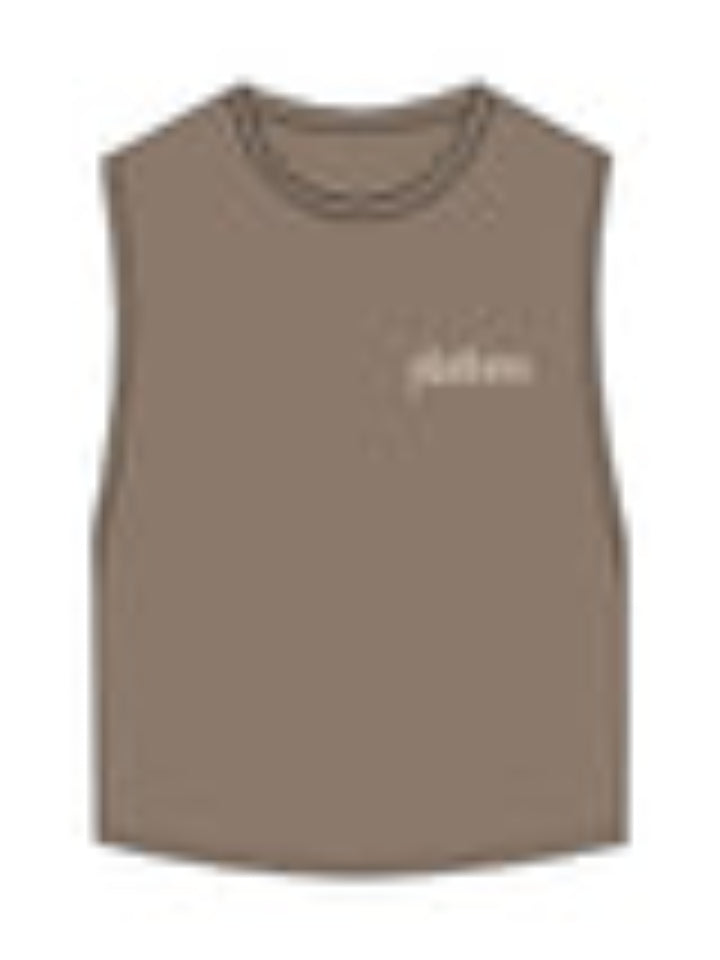 Platform - The Crop Muscle Tank - Cacao