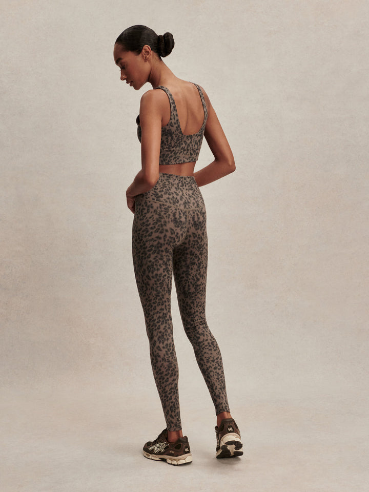 Varley - FreeSoft High Rise Legging 28 - Brown Contrast Cheetah