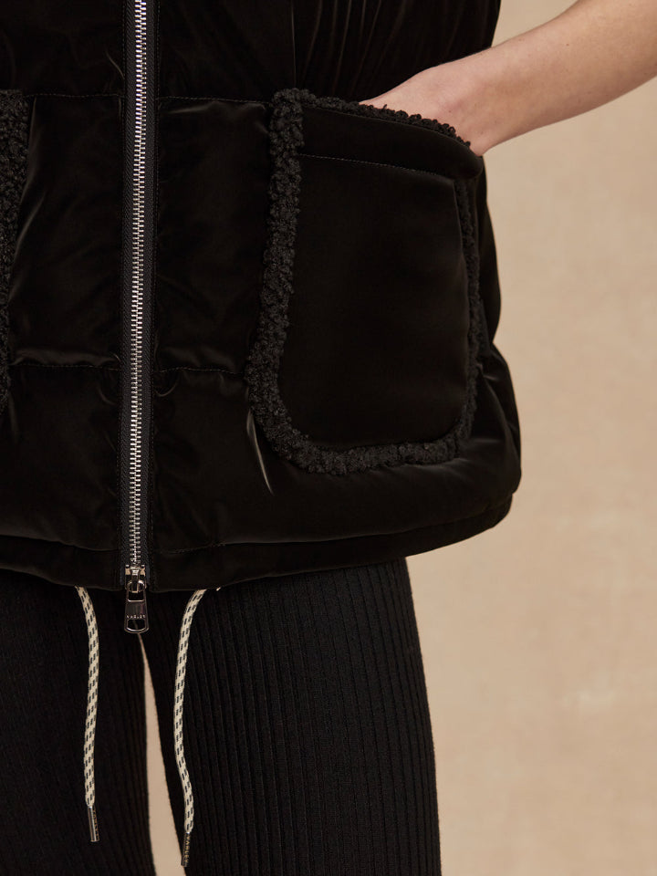 Varley - Evie Puffer Gilet - Black - Pilates Plus La Jolla - OHEY Boutique