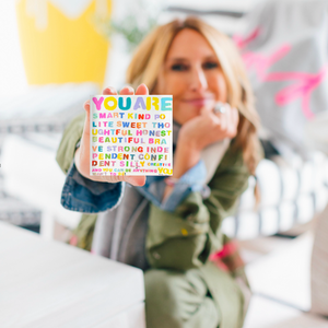 Kerri Rosenthal - Be Anything Block of Love Mini Art - Multi - Pilates Plus La Jolla - OHEY Boutique