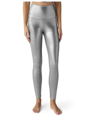 Beyond Yoga - Caught In The Midi HW Legging - Liquid Silver