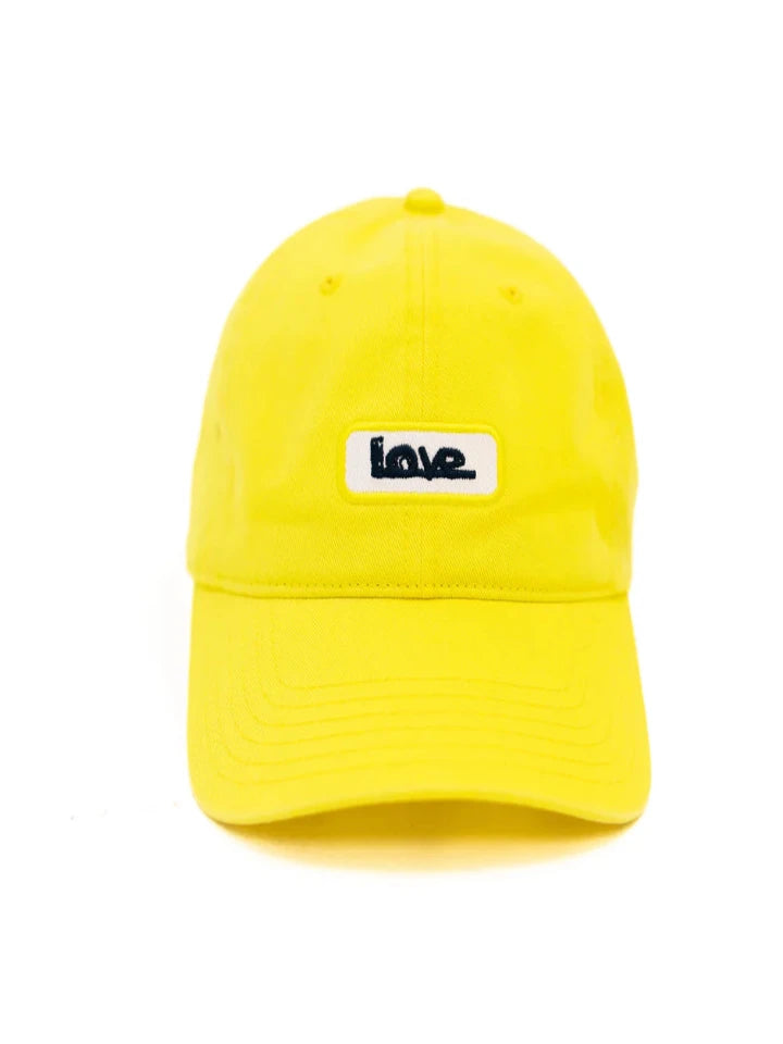 Kerri Rosenthal - Love Lines Baseball Hat - Citron - Pilates Plus La Jolla - OHEY Boutique