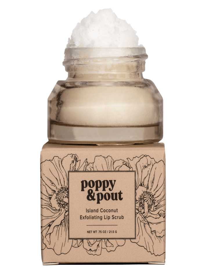 Poppy and Pout - Lip Scrub - Island Coconut - Pilates Plus La Jolla - OHEY Boutique