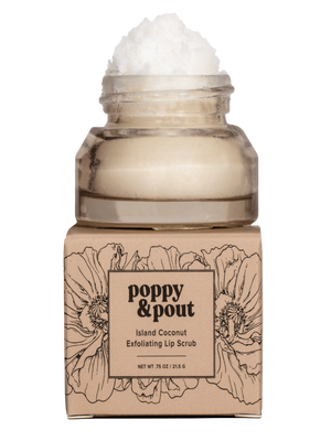 Poppy and Pout - Lip Scrub - Island Coconut - Pilates Plus La Jolla - OHEY Boutique