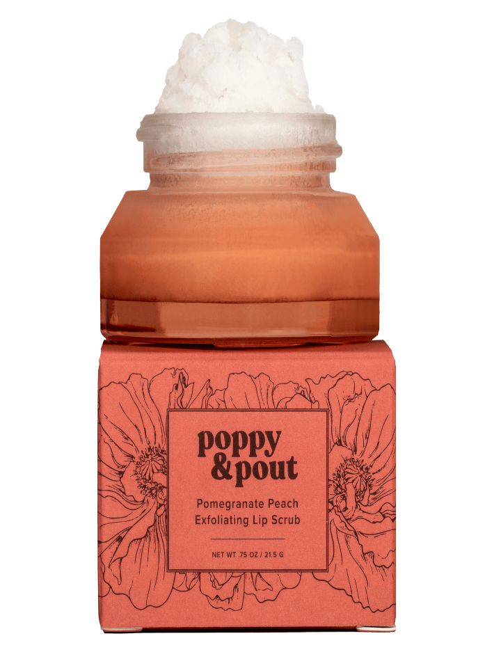 Poppy and Pout - Lip Scrub - Pomegranate Peach - Pilates Plus La Jolla - OHEY Boutique