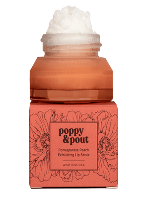 Poppy and Pout - Lip Scrub - Pomegranate Peach