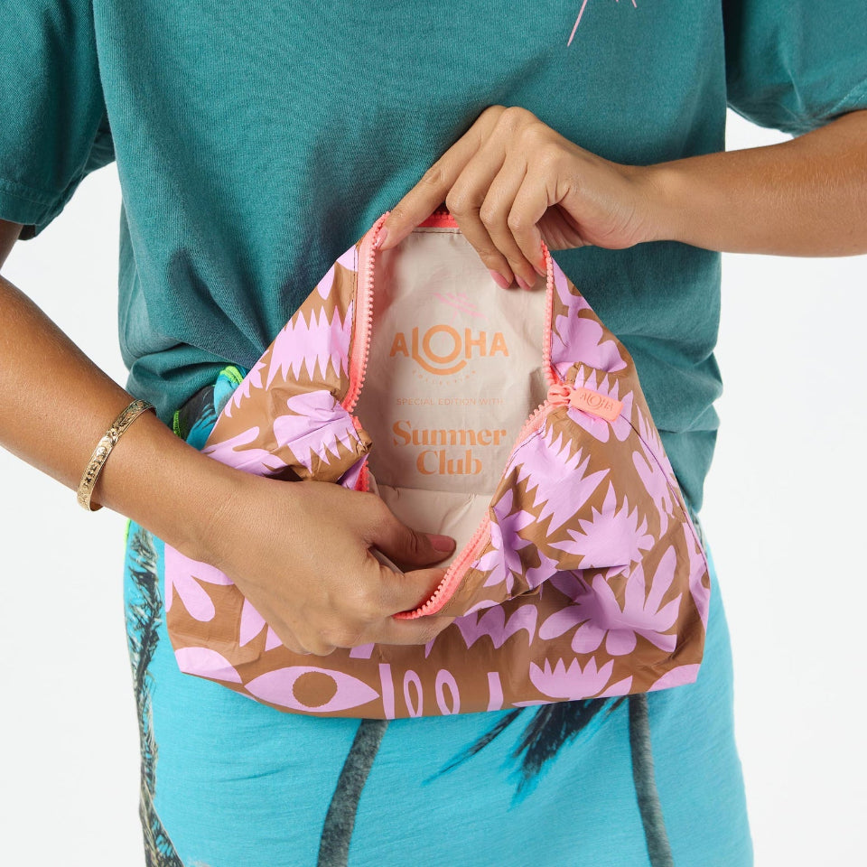 Aloha - Summer Club Mid - Peony/Toffee - Pilates Plus La Jolla - OHEY Boutique