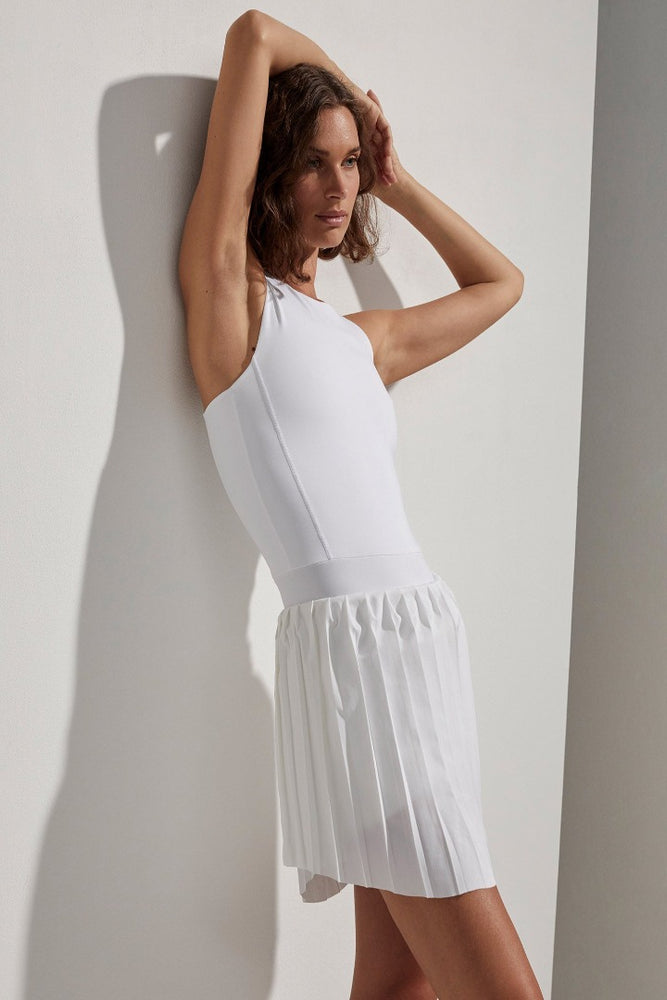Varley - Beacon Dress - White - Pilates Plus La Jolla - OHEY Boutique
