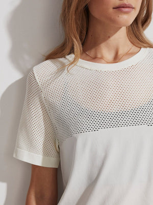 Varley - Paden T-shirt - Egret - Pilates Plus La Jolla - OHEY Boutique