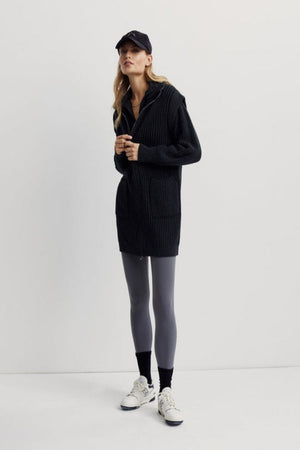 Varley - Tori Knit Jacket - Black - Pilates Plus La Jolla - OHEY Boutique