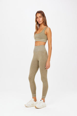 
            
                Load image into Gallery viewer, The Upside - Marle Seamless Midi Pant - Olive Marle - Pilates Plus La Jolla - OHEY Boutique
            
        