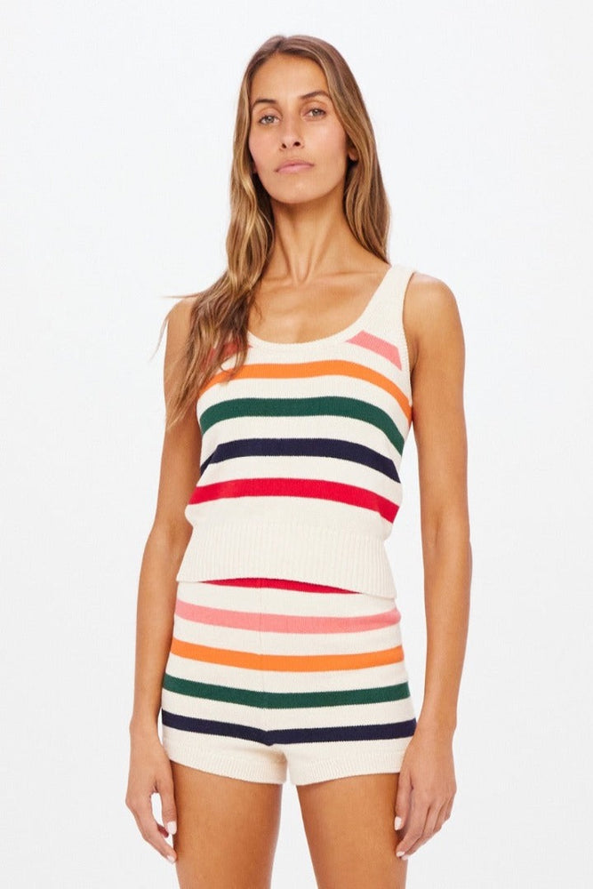 The Upside - Surfside Ophelia Knit Top - Rainbow - Pilates Plus La Jolla - OHEY Boutique