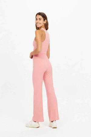 The Upside - Bisou Soleil Pant - Flamingo Pink - OHEY Boutique